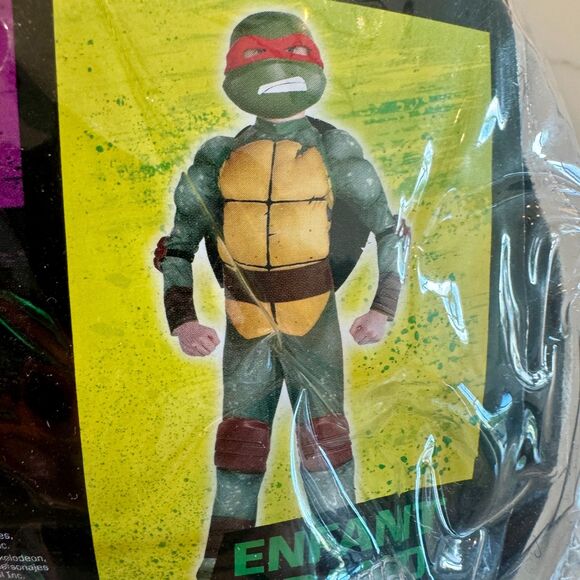 Teenage Mutant Ninja Turtles Halloween Costume Raphael - Kids Large 8-10 - New - Picture 6 of 6